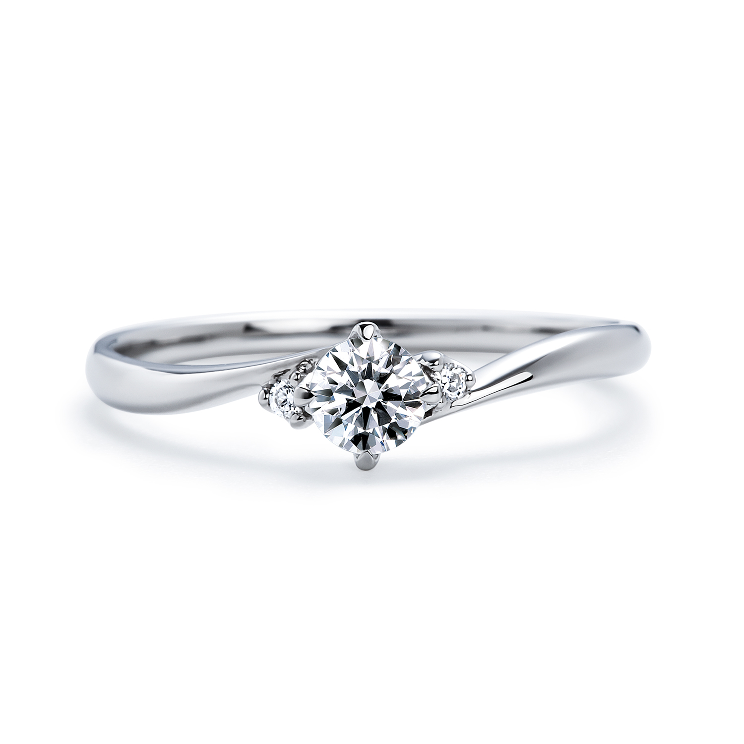 No.1 明日（あす） Pt900 スタンダード幅 スタンダードグレード 0.2ct お急ぎ納品