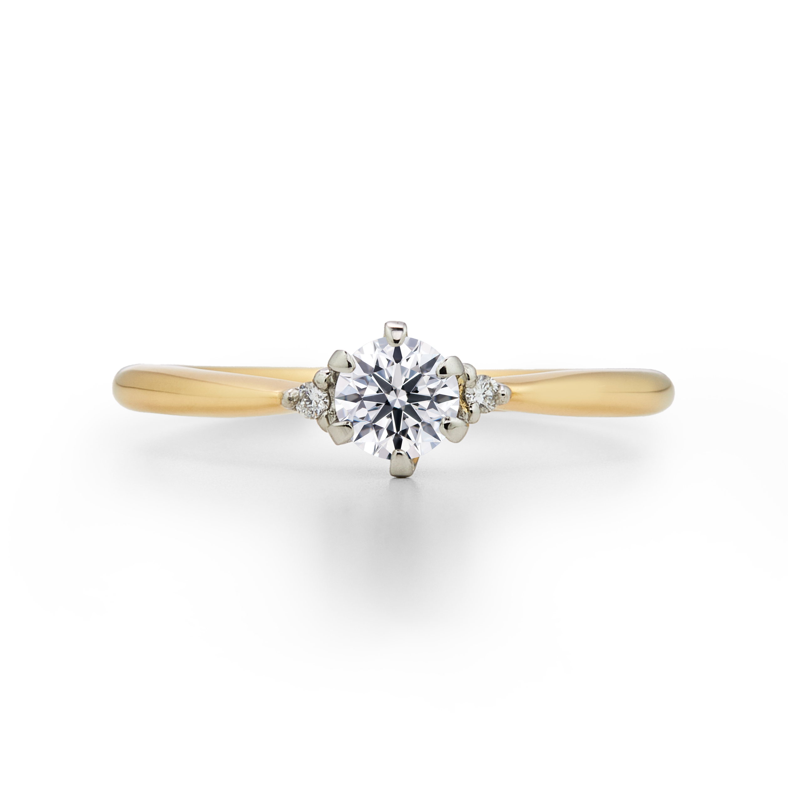 Light ライト K18YG/Pt900 0.2ct