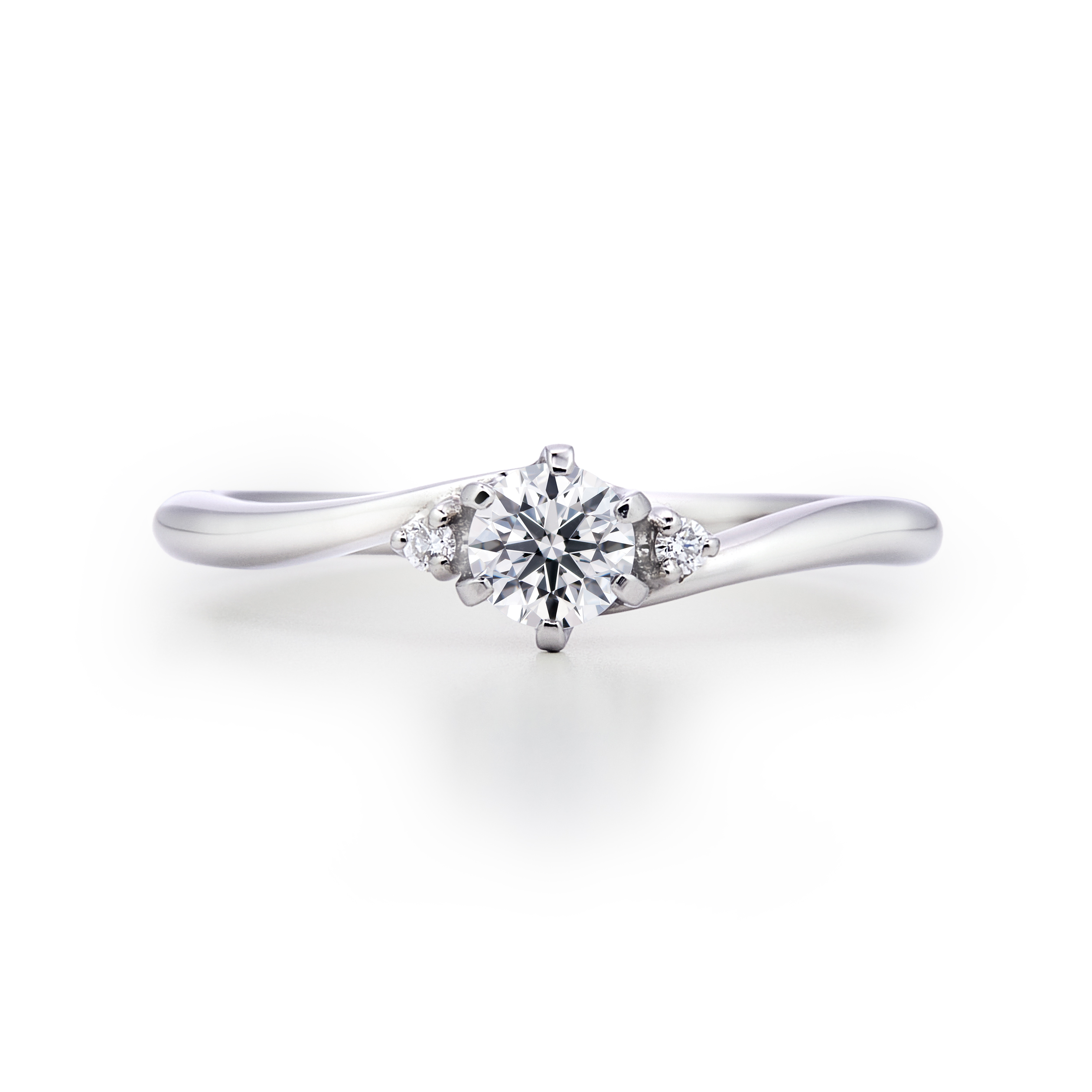 Seaside シーサイド Pt900 0.2ct