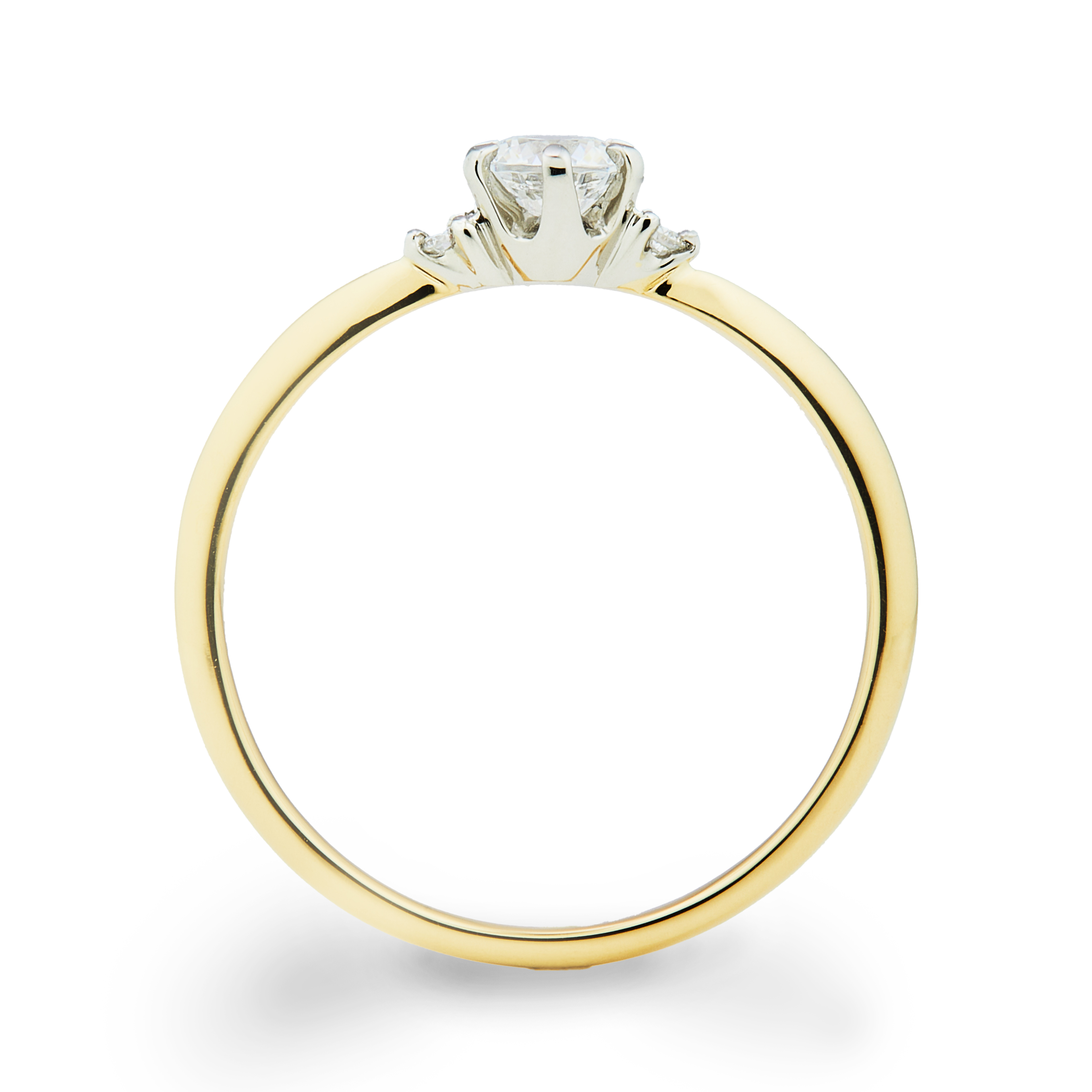 Light ライト K18YG/Pt900 0.2ct