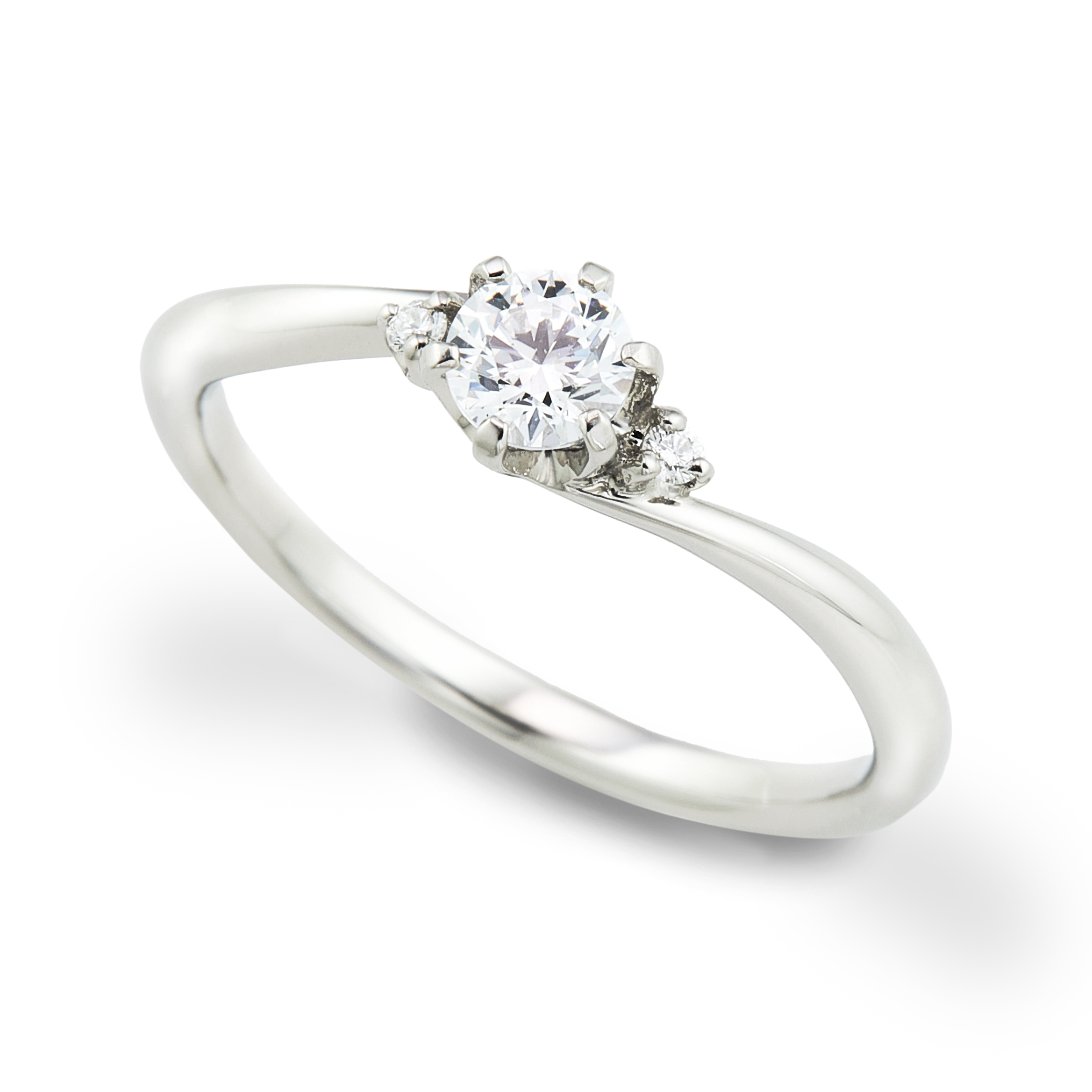 Seaside シーサイド Pt900 0.2ct