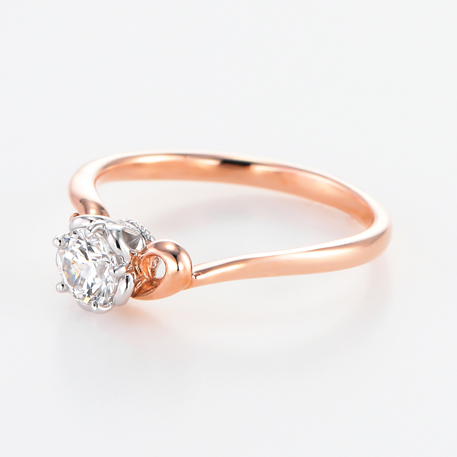 giaggiolo ジャッジョーロ K18PG/Pt900 鑑定書 0.25ct 【ハーフサイズ】