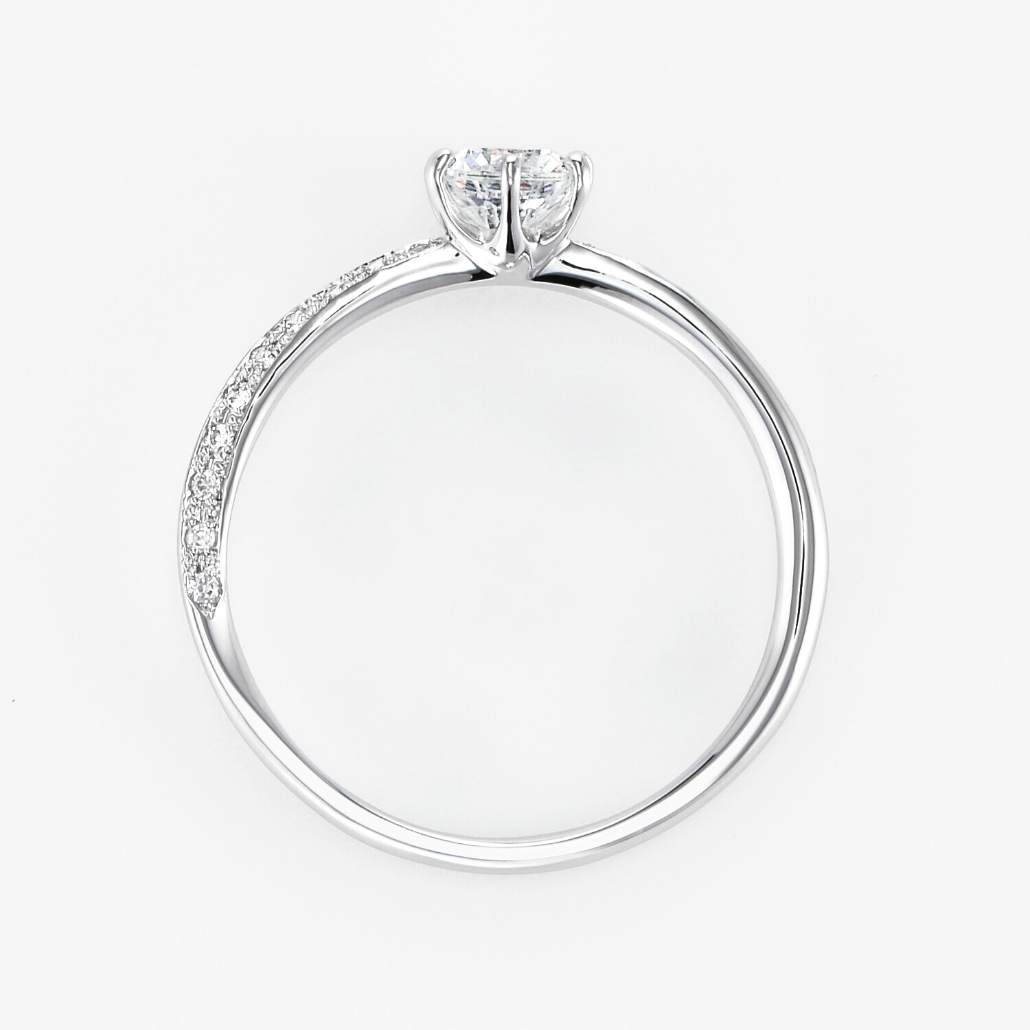 adonide アドーニデ Pt900 鑑定書 0.2ct 【ハーフサイズ】