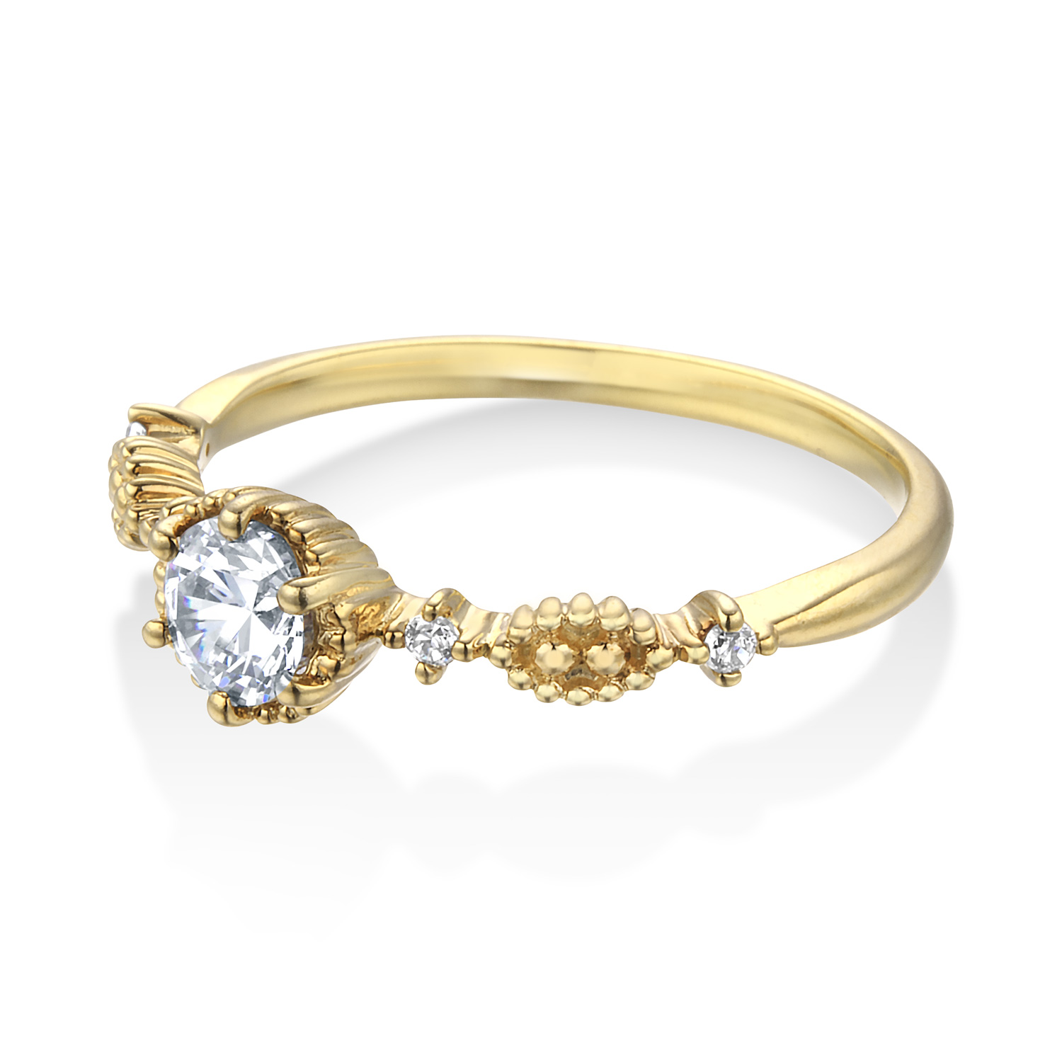 campanula カンパーヌラ K18YG 0.3ct