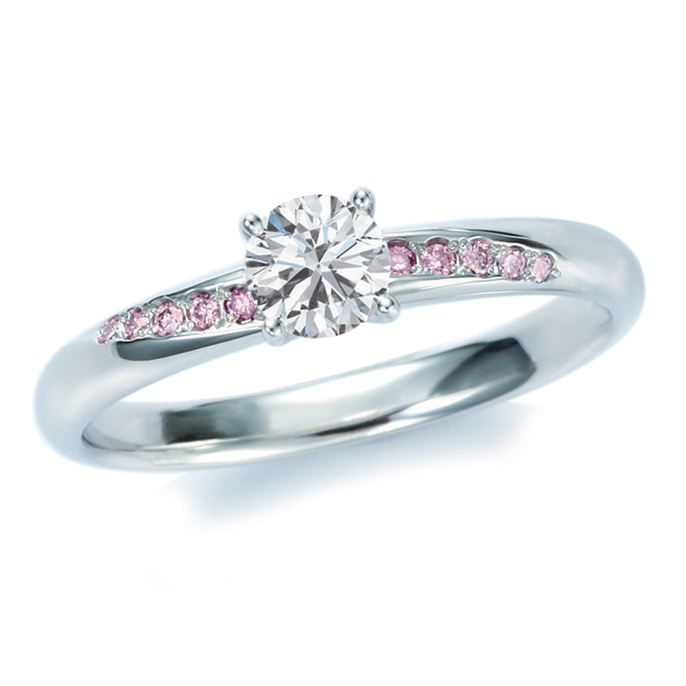 ALLURE アリュール Pt900 ピンクダイヤメレ 0.3ct