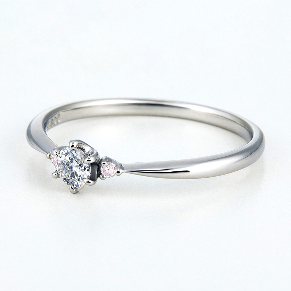 PESCA ペスカ Pt900 ピンクダイヤメレ 0.17ct お急ぎ納品