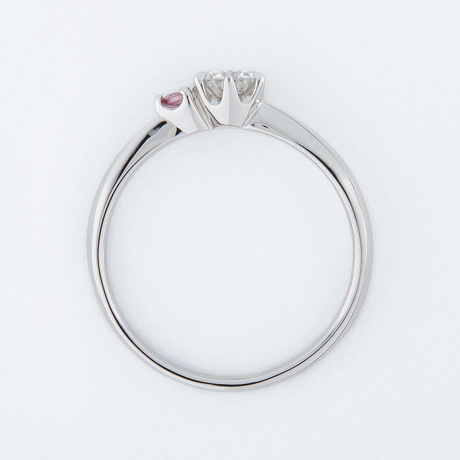 CHEEK チーク Pt900 ピンクダイヤメレ 0.25ct お急ぎ納品