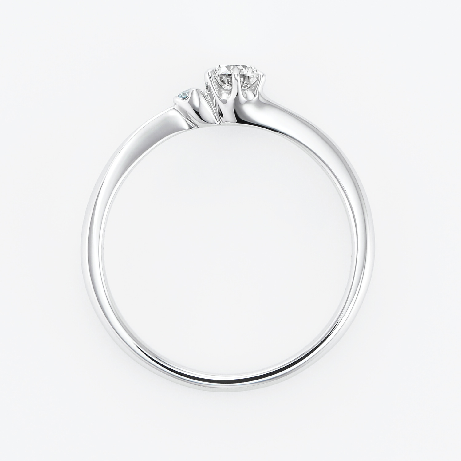 【オンライン限定・期間限定】MARE マーレ Pt900 アイスブルーダイヤメレ 0.19ct お急ぎ納品